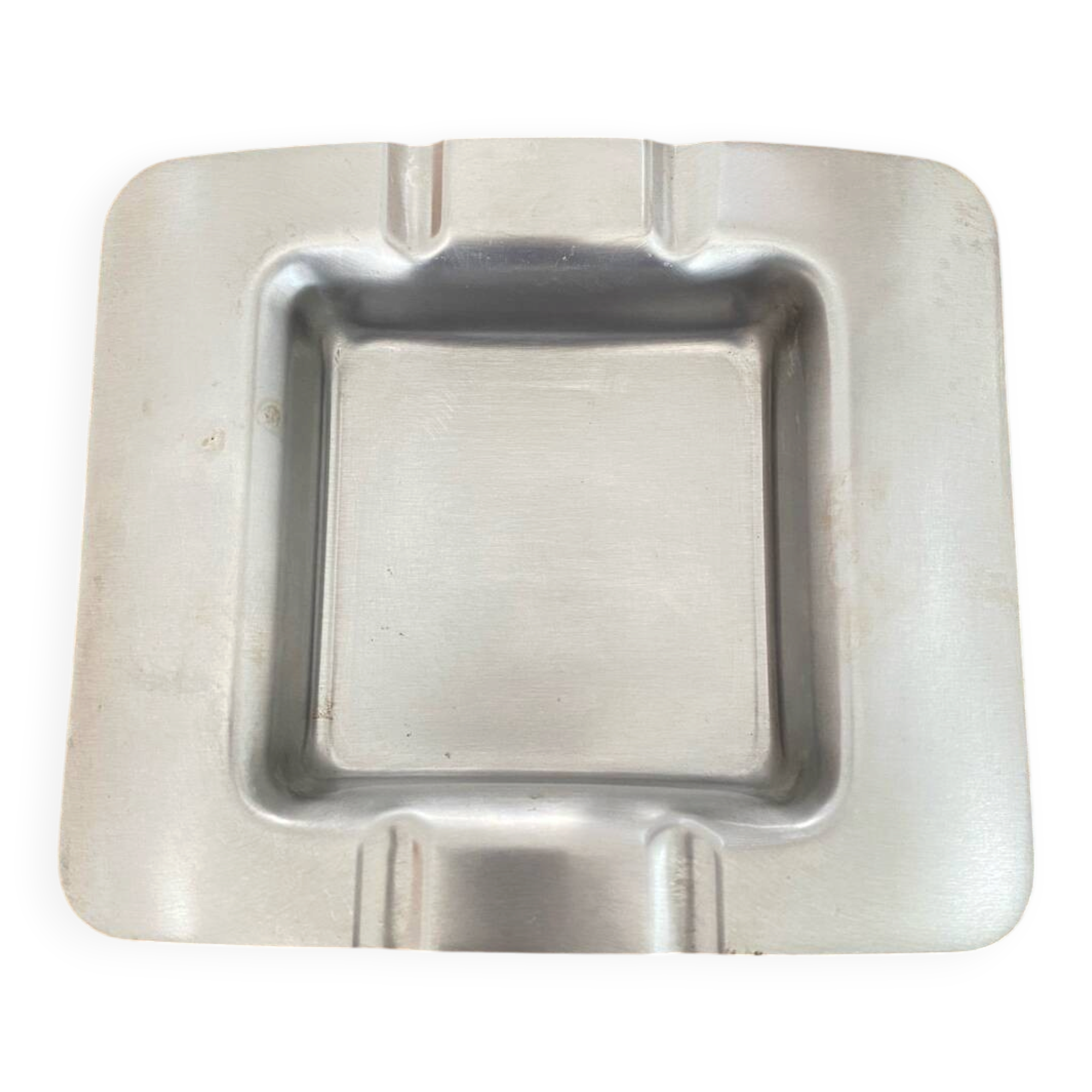 Vintage stainless steel ashtray and pocket tray