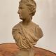 Bust En Terre Cuite Diane Chasseresse d'Apres Houdon Epoque 19th