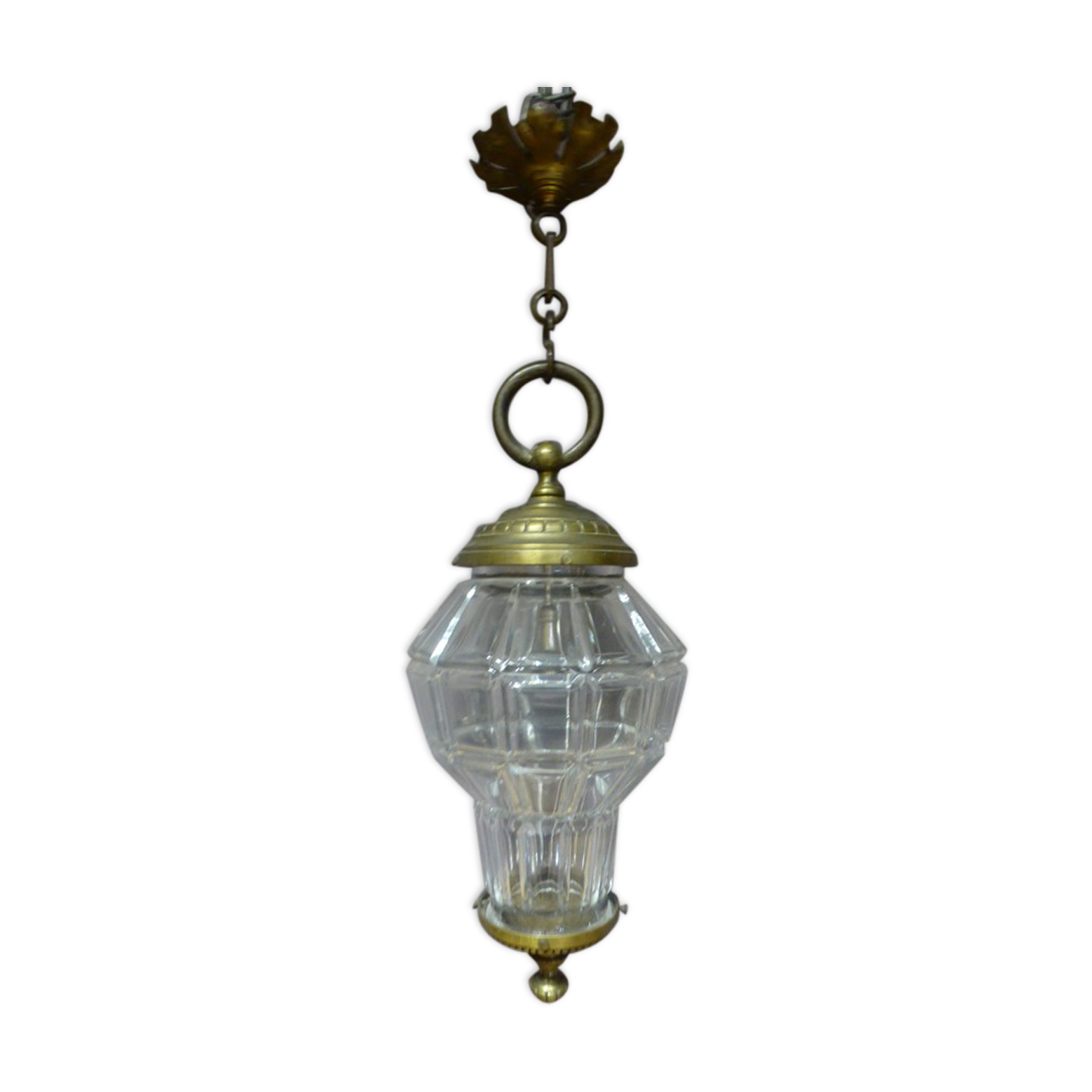 Lantern glass and bronze