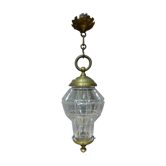Lanterne en verre et bronze