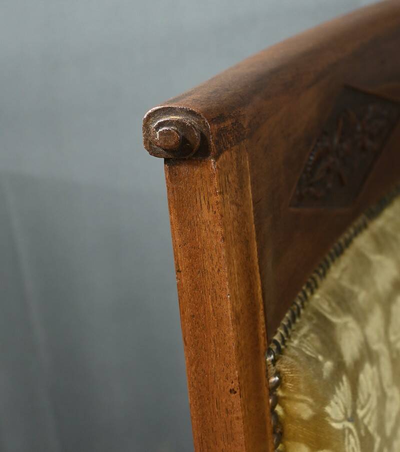 Pair of "Bergère" Armchairs in Mahogany, Empire Period – Early 19th Century