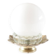 Lotus lamp, silver metal, ball
