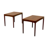 Palisander bedside tables by Johannes Andersen for Bramin
