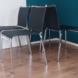Set of 4 Net Dining Chairs by Daniele Molteni for Bontempi, 1990's