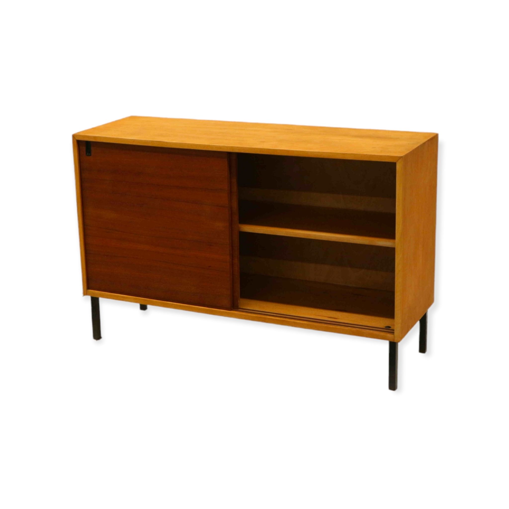 Vintage sideboard with sliding doors made in the 60s