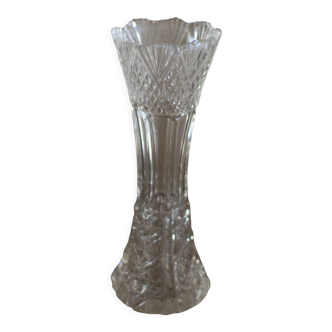 Vase Soliflore antique glass chiseled