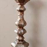 Pair of antique candlesticks from Italy, 18th century.