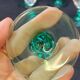 6 Luminarc molière champagne flutes aqua green foot