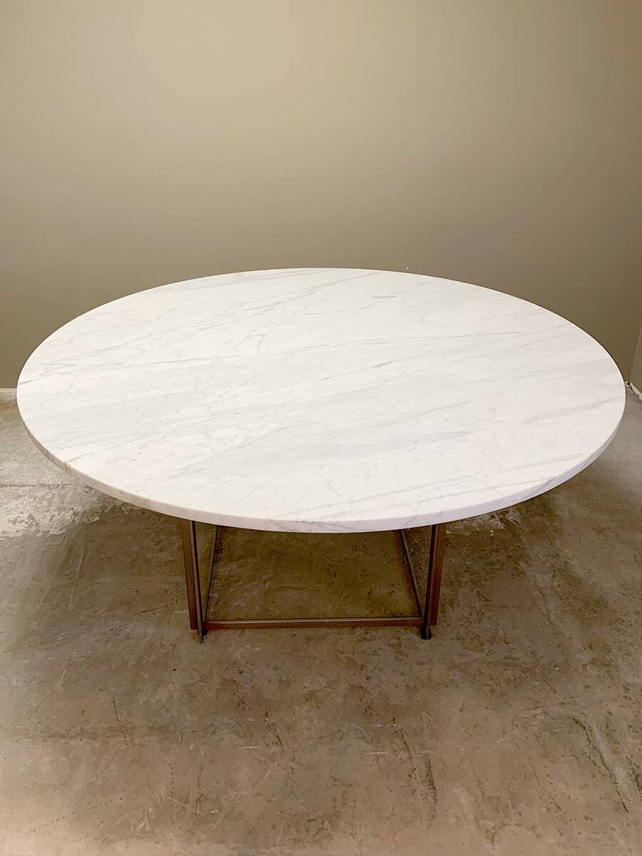 Danish vintage design dining table Poul Kjaerholm Fritz Hansen 'PK 54'