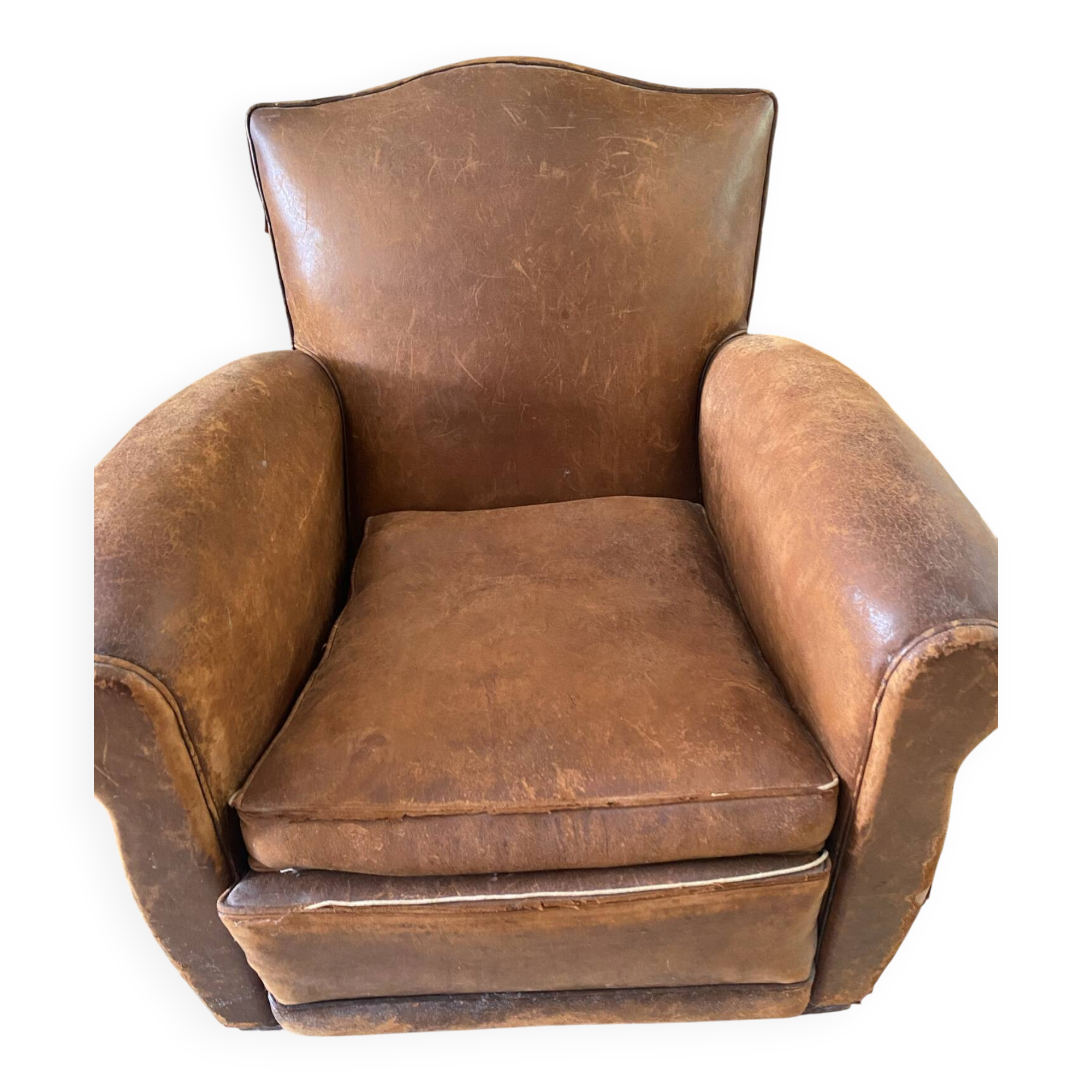 2 vintage club armchairs