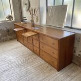 XXL golden oak craft furniture from the 50s