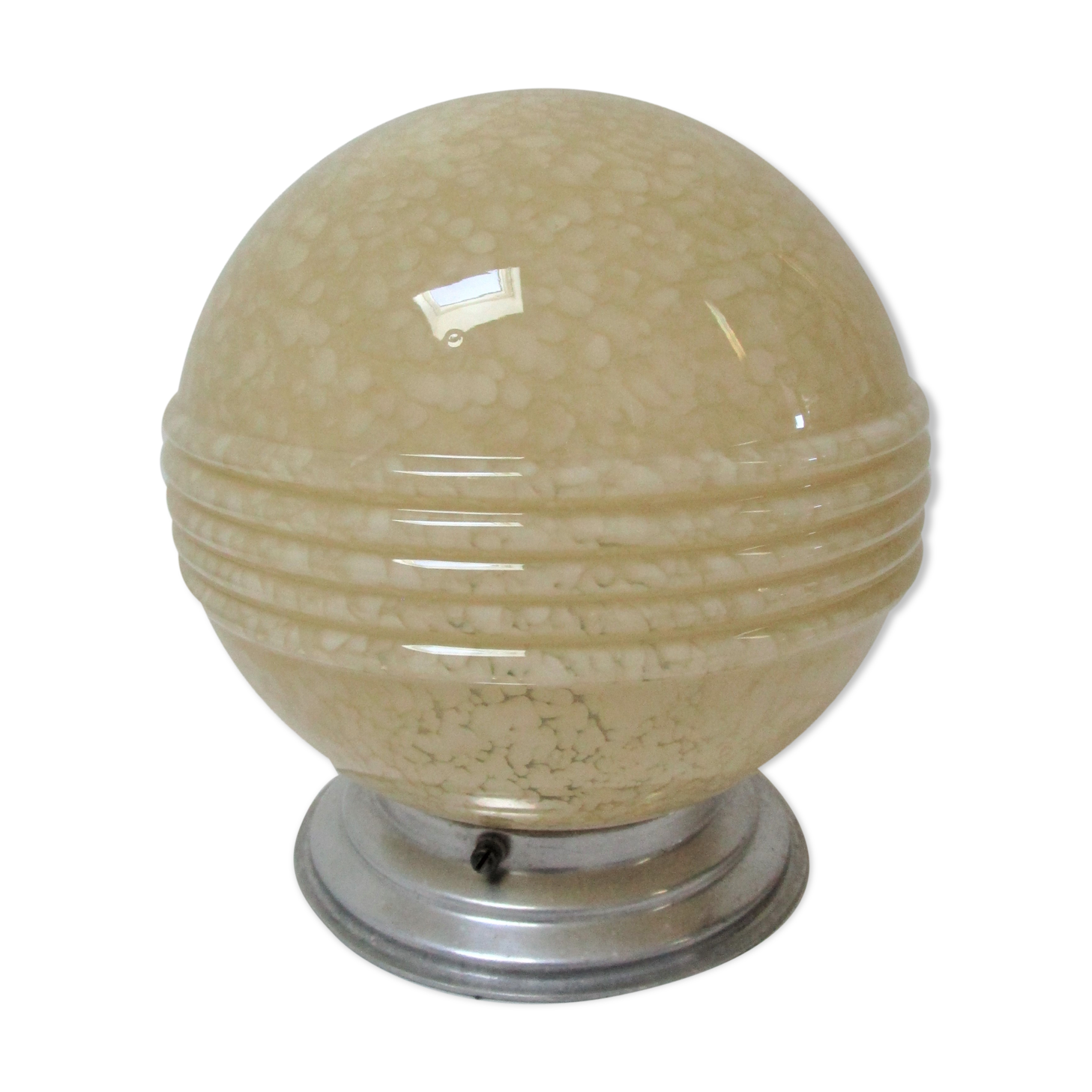 Glass Art Deco glass cap of Clichy ball your vanilla 30s