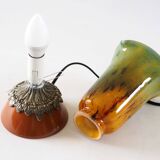 Multicoloured glass paste lamp