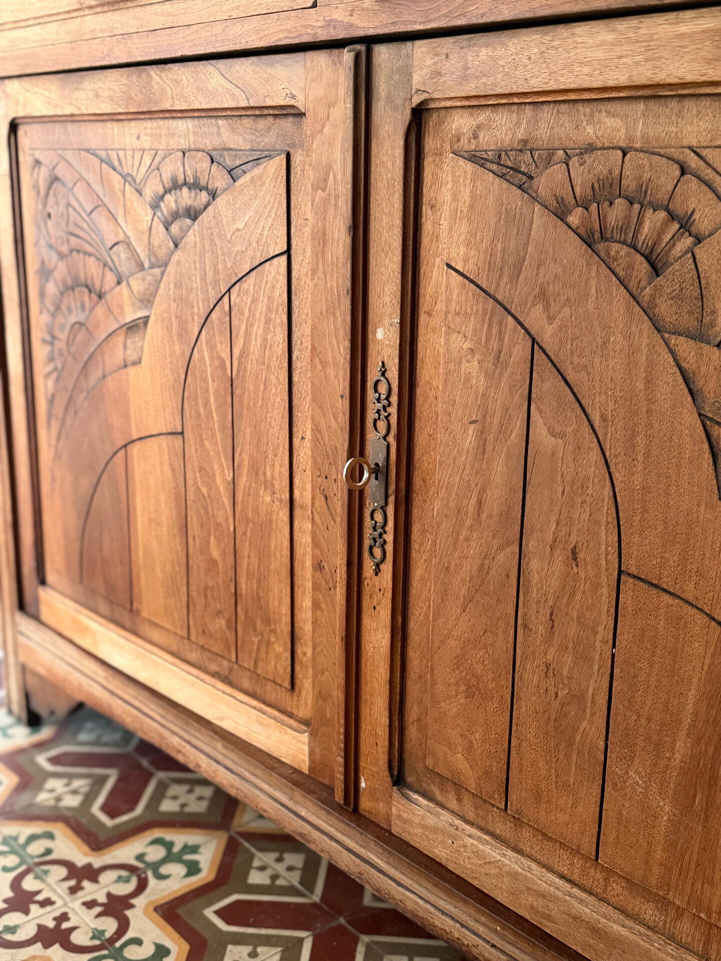 Art Deco oak sideboard