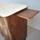 Credenza in mahogany door flame time XIX
