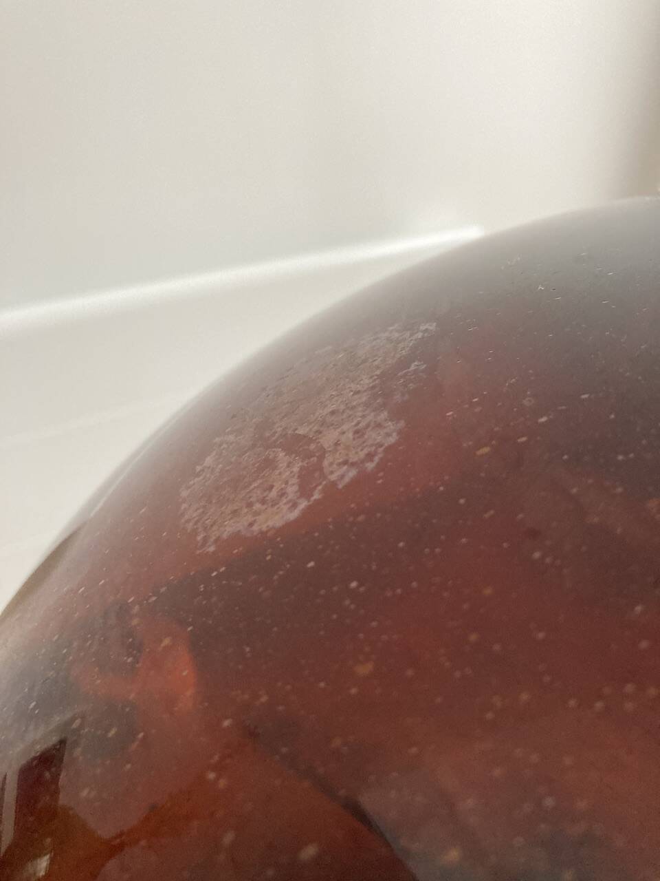 Amber demijohn 50l late 19th century