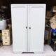 Vintage wardrobe boarding wood painted