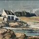Fisherman's house in Brittany Oil on panel hand signed