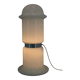 White glass floor lamp, czechoslovakia, 1970s