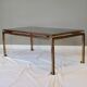Rectangular gold wrought iron coffee table on sheet, Ramsay House