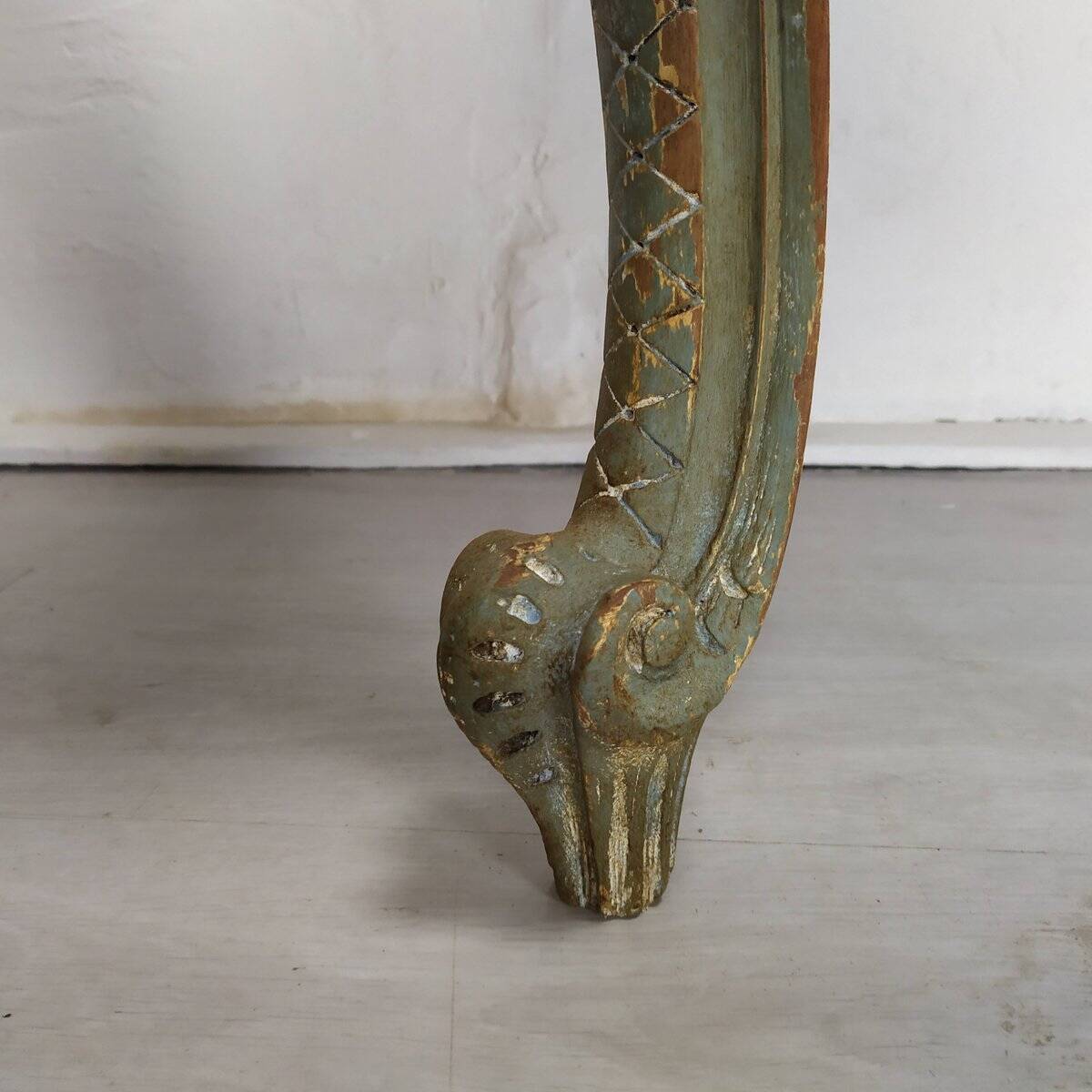 Louis XV style patinated console table