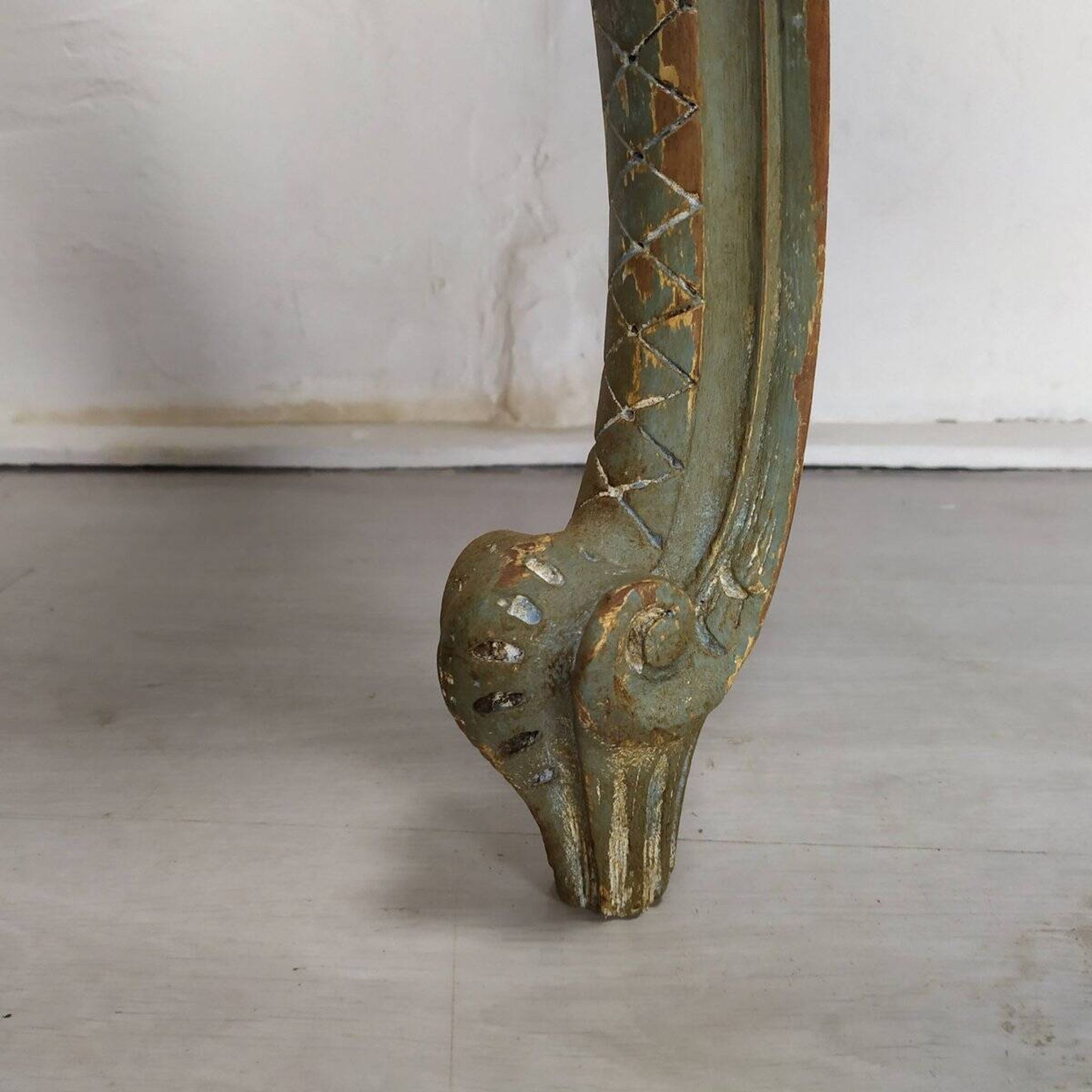 Louis XV style patinated console table