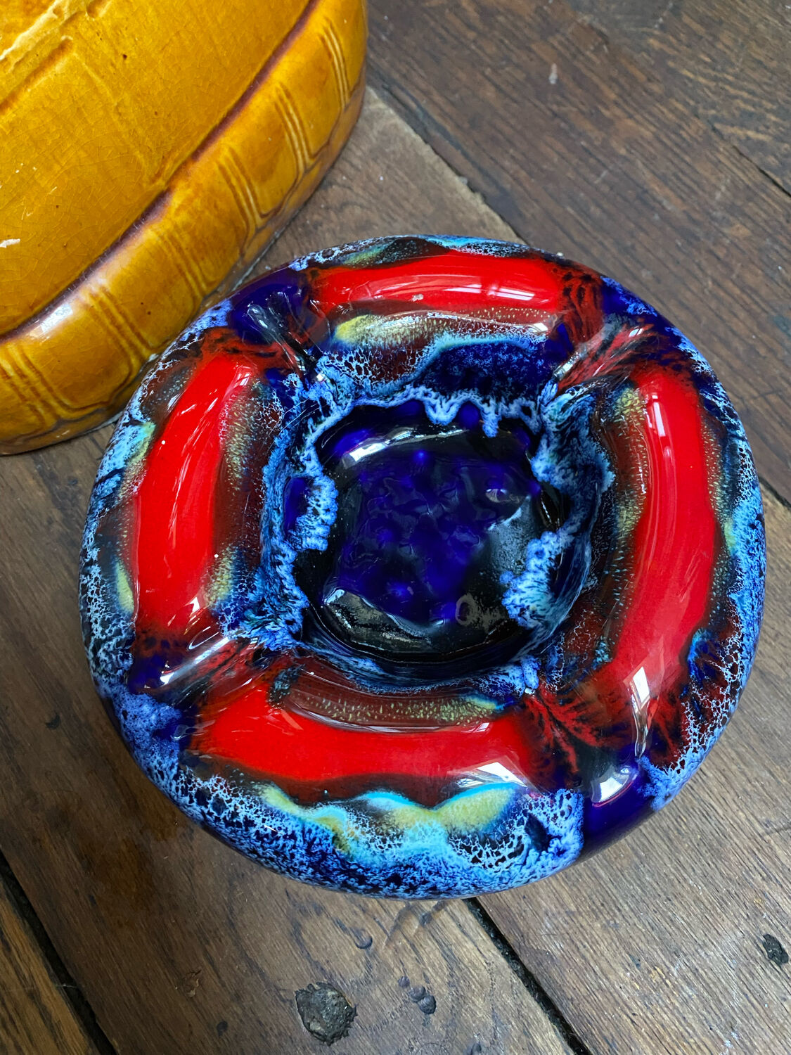 Vintage ashtray flame Vallauris