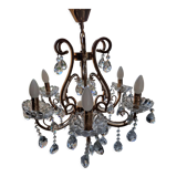 Rose gold chandelier and pampilles