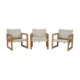 Set of 3 Diana armchairs by Karin Mobring, Ikéa, circa 1970