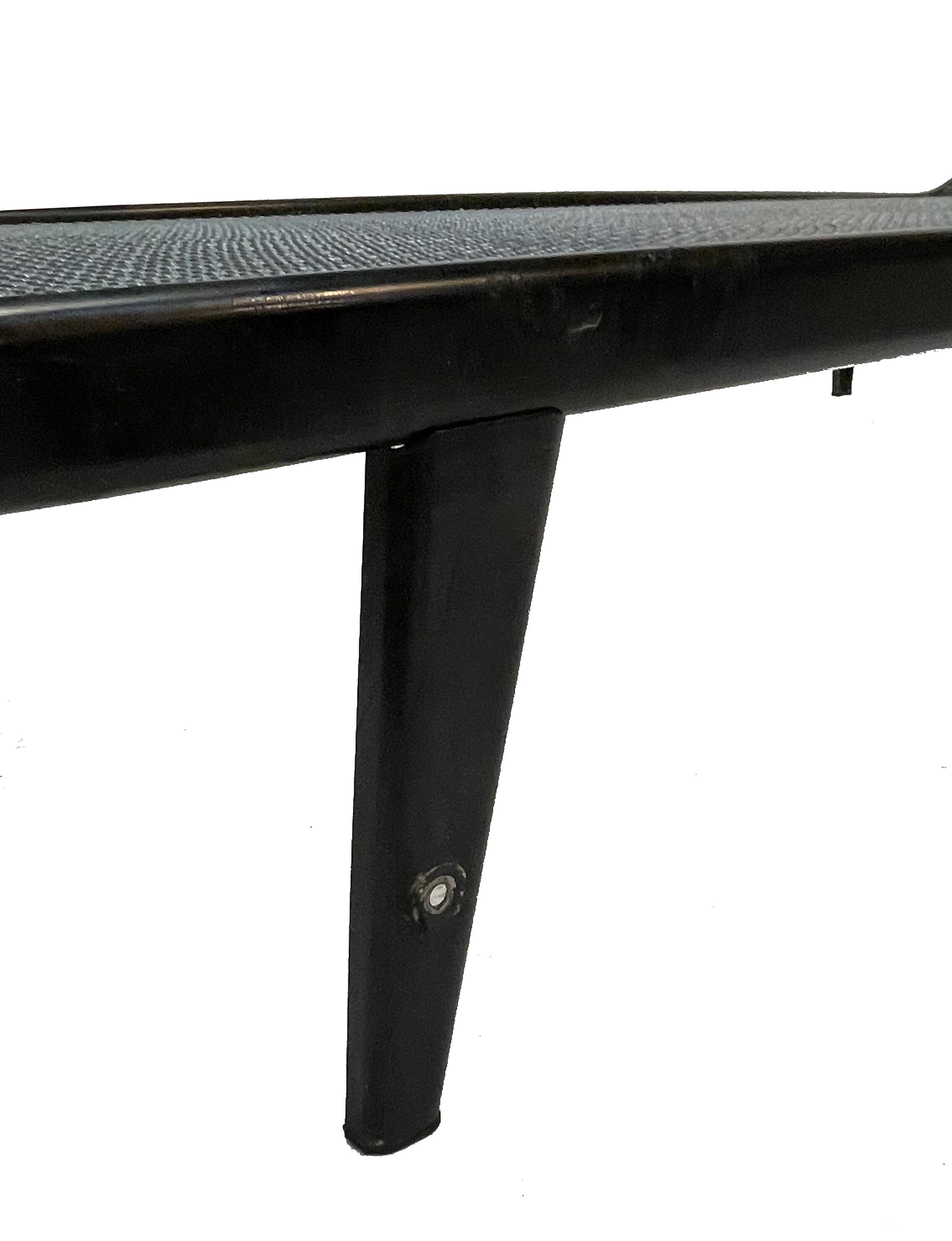 Vintage meridian Auping Cleopatra metal teak design by Dick Cordemeyer