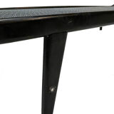 Vintage meridian Auping Cleopatra metal teak design by Dick Cordemeyer