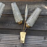 Trio of double wall lights 1950-1960