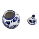 Sucrier, pot couvert en faïence bleu de Delft