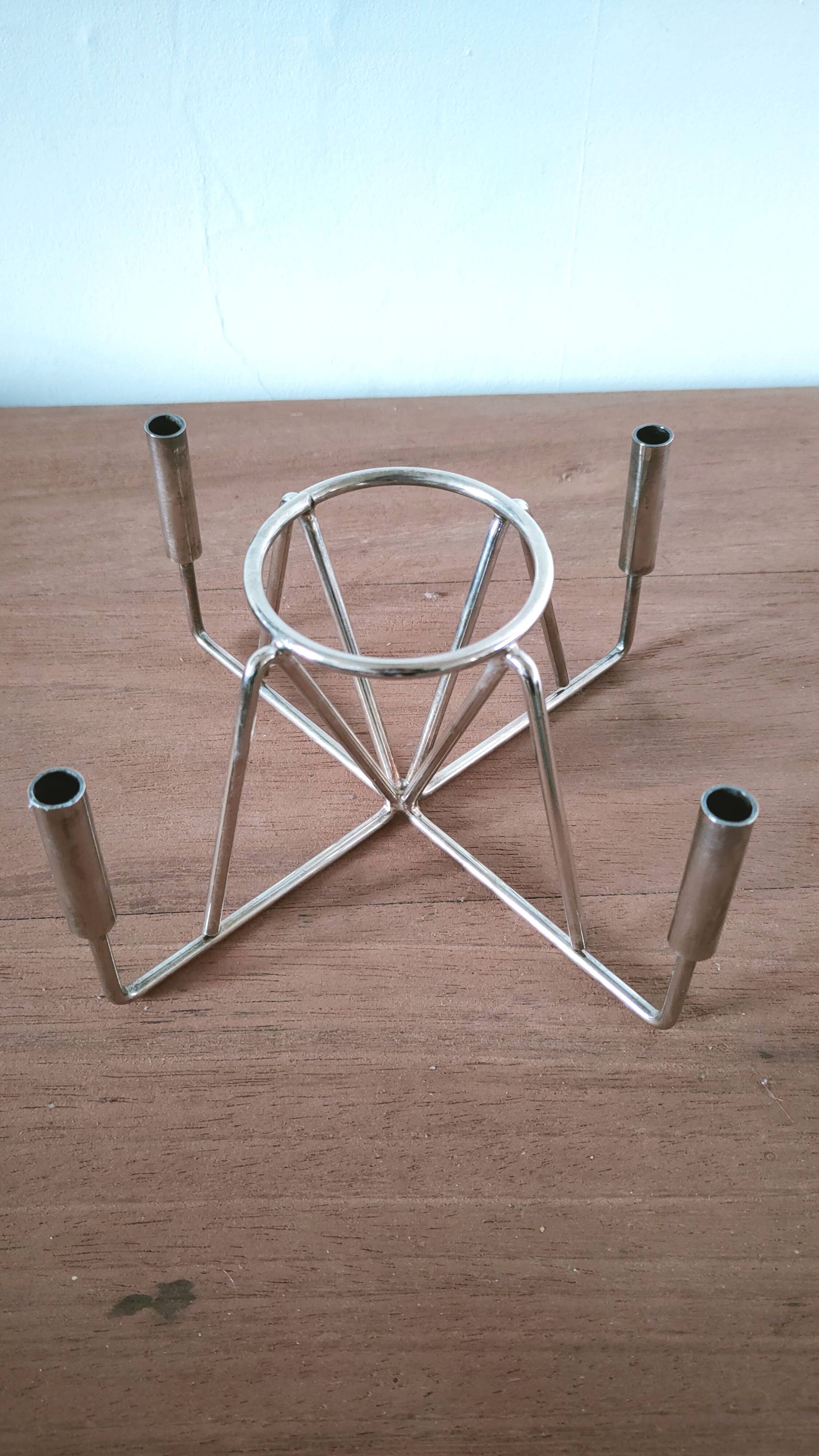 Vintage candle holder Gelb goldsmiths Paris