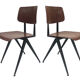 Lot of 4 vintage school chairs Galvanitas S16 Netherlands
