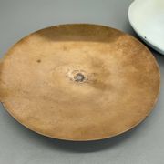 unique round metal Gino Sarfatti Style Ceiling Wall Light Flushmount Italy 1950s
