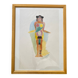 Lithographie Sonia Delaunay 1977