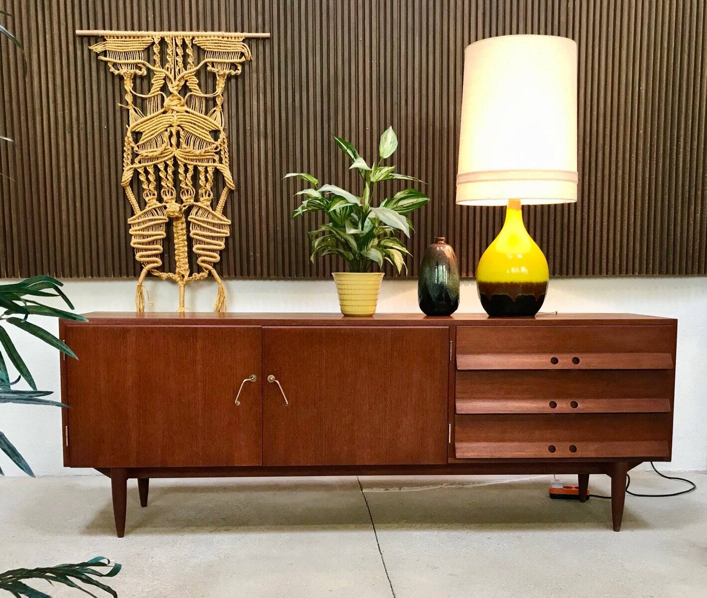 Large glazed ceramic art table lamp from Aro, West-Germany, 1960s