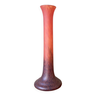 Nancy art deco glass paste vase