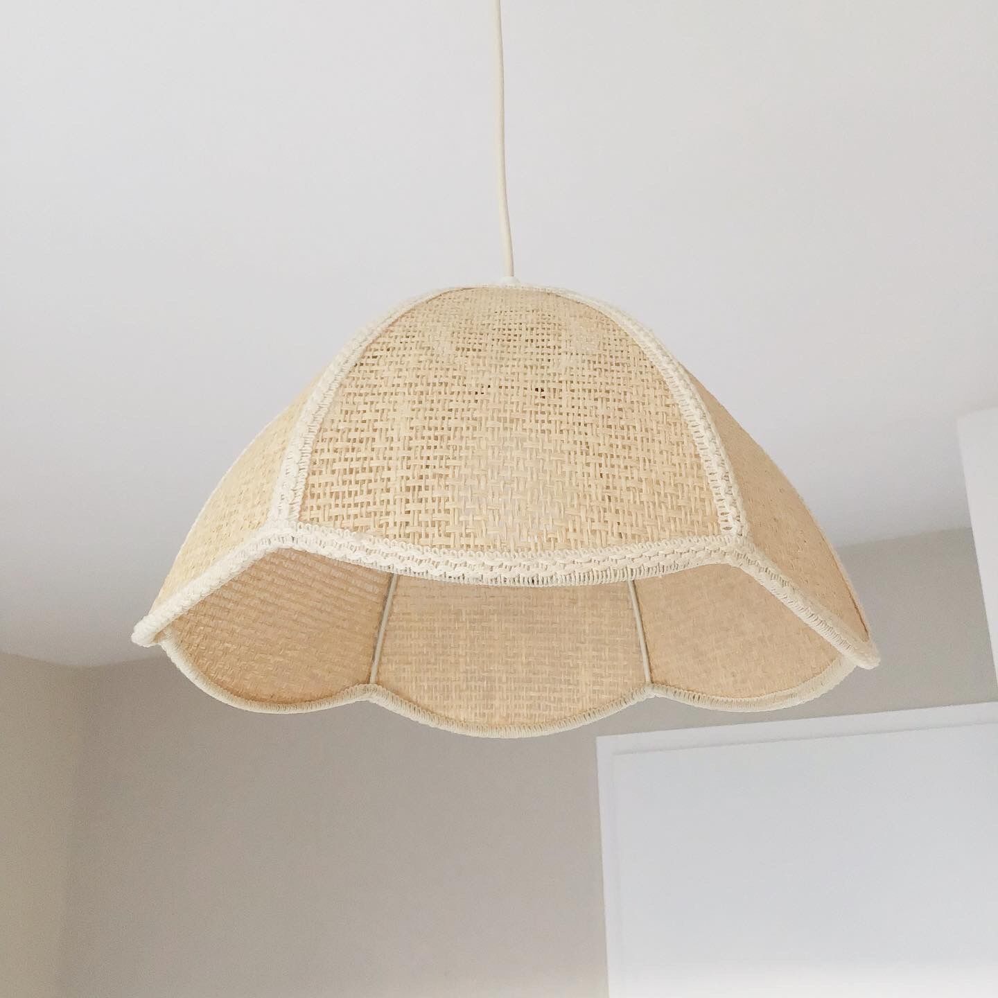 Suspension vintage fibres et tissu