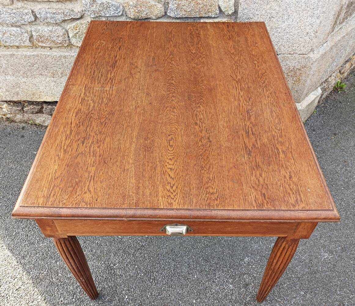 Art Deco table, wood, vintage 1930s