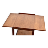 Midcentury Fold Up Drinks Trolley / Hostess In Teak.