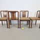 Vintage Brutalist Dining Room Chairs, 1970s, Set of 4