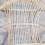 Rattan armchairs and table