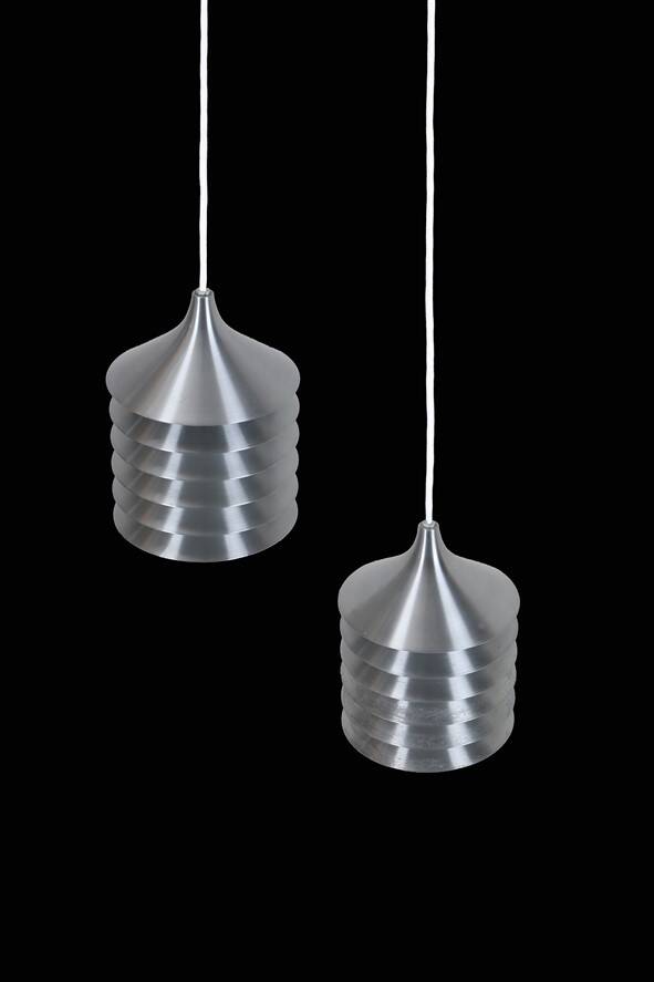 Set of 2 'Duett' pendant lamps / Bent Gantzel-Boysen / Ikea / 1980s / Danish postmodern design