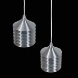 Set of 2 'Duett' pendant lamps / Bent Gantzel-Boysen / Ikea / 1980s / Danish postmodern design