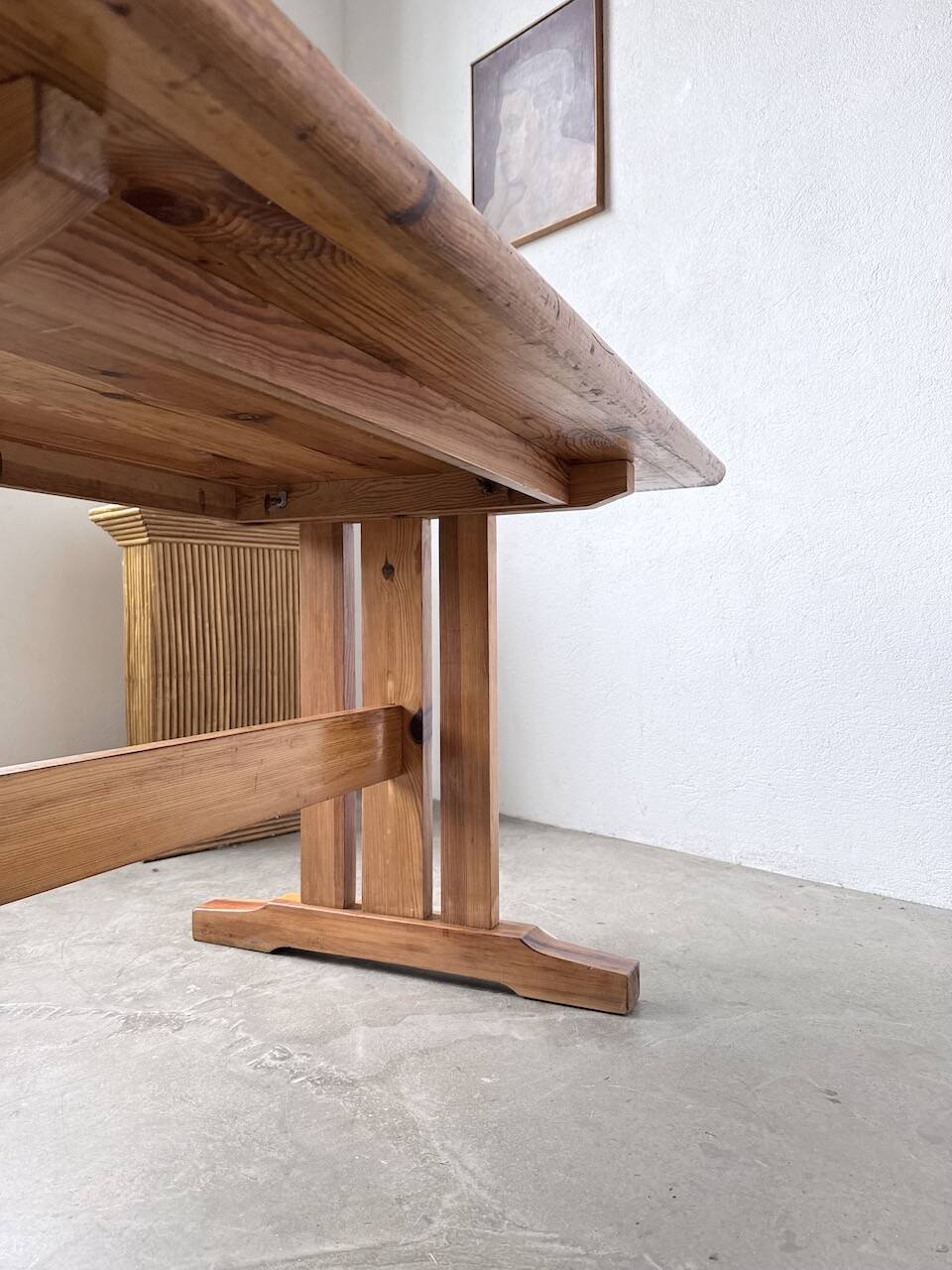 Mountain furniture table made of solid pine