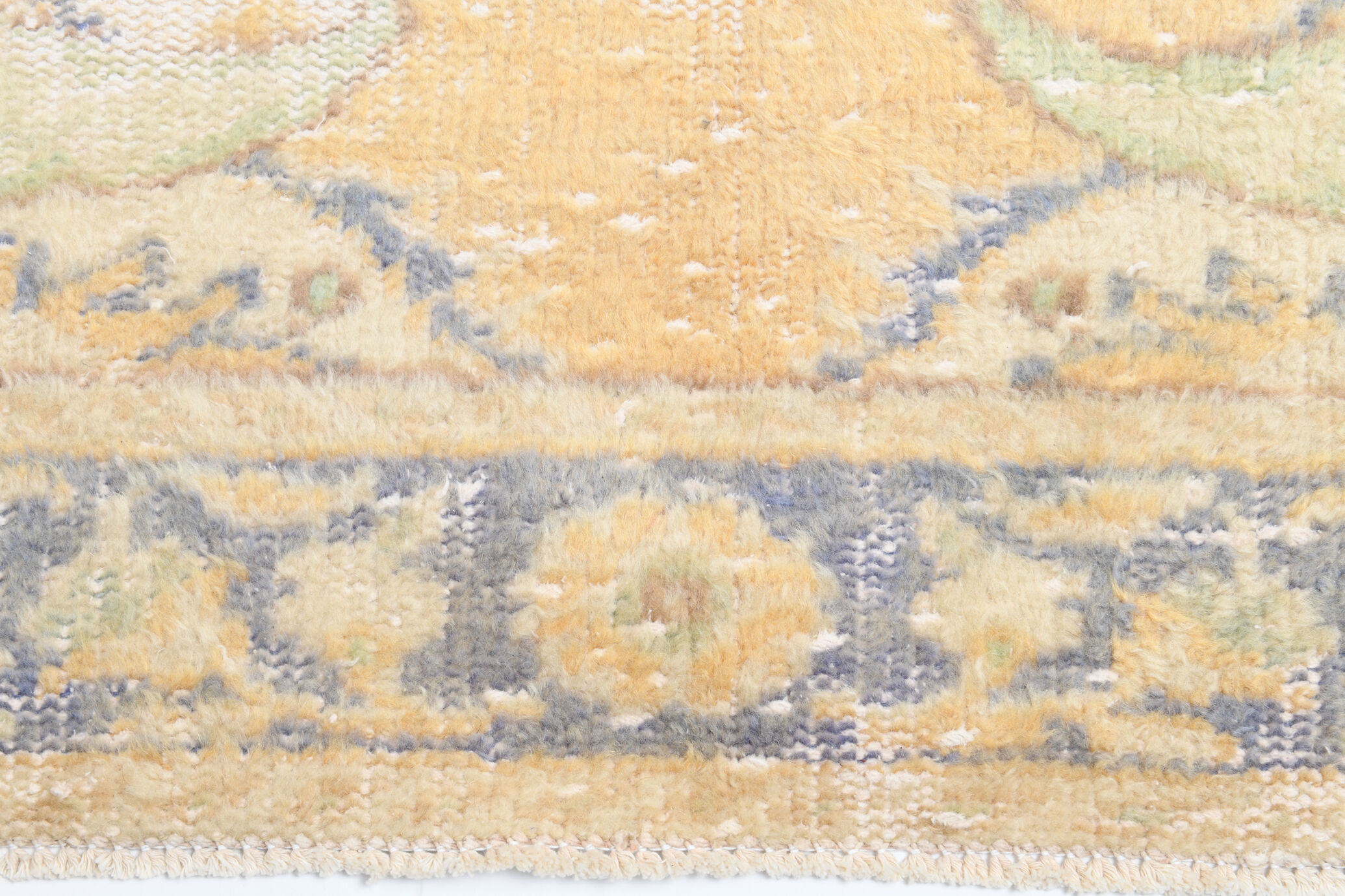 Antique oushak runner rug