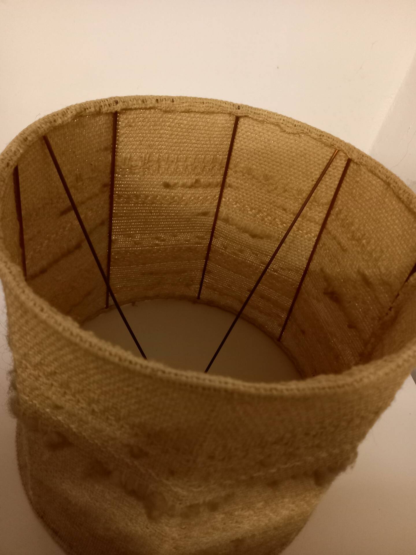 Vintage woven lampshade