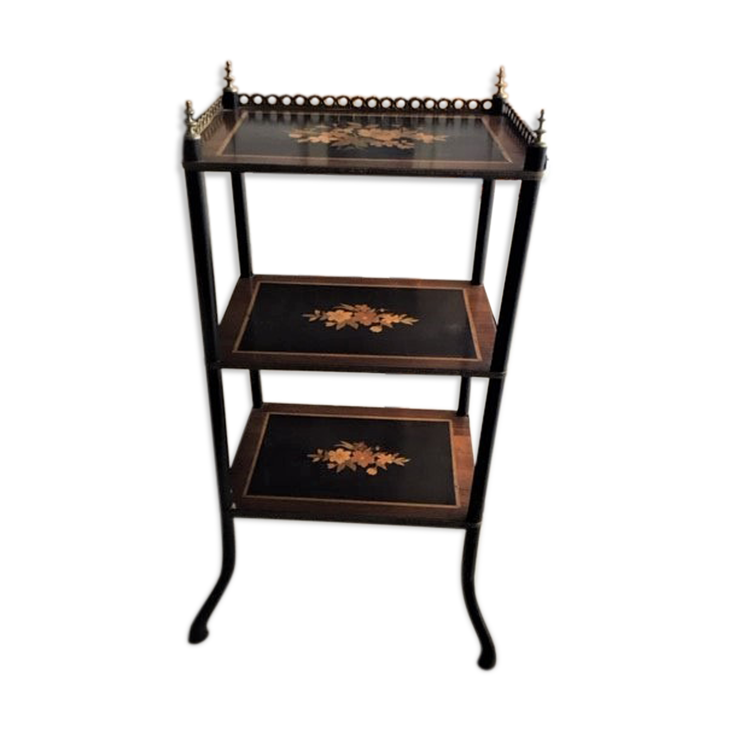 Side table in marquetry